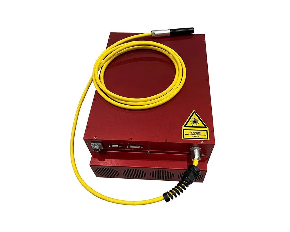 QCW fiber laser source module with fiber delivery cable, 200 W average output