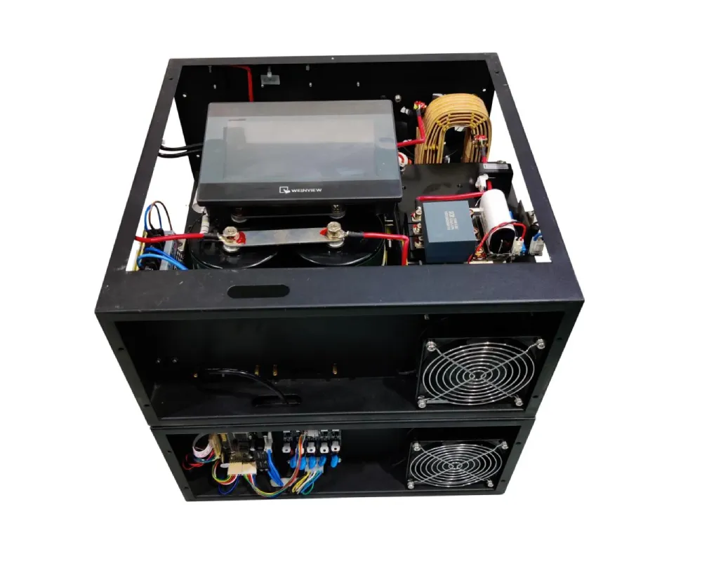 500 W double-lamp YAG laser source and power platform with two lamp cavities