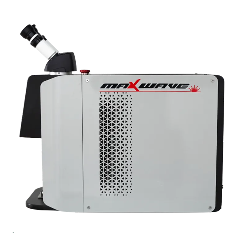 Side view of the MW-QW60W-200W QCW jewelry laser welder